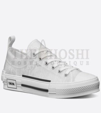DIOR B23 LOW-TOP SNEAKERS IN WHITE OBLIQUE CANVAS MASTER QUALITY - Women US 5= EU 35= 22.5 cm= UK3