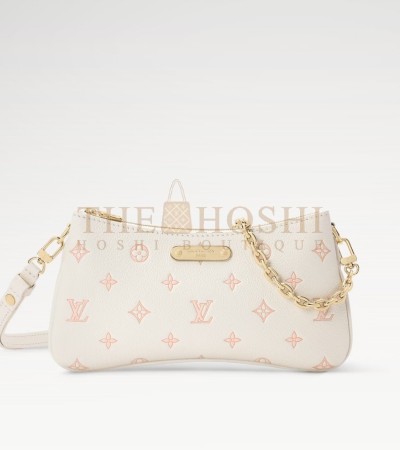 LOUIS VUITTON LV POUCHETTE LIV M83008 PINK SILK PRINT SIZE 24X 13X6.5CM MASTER QUALITY