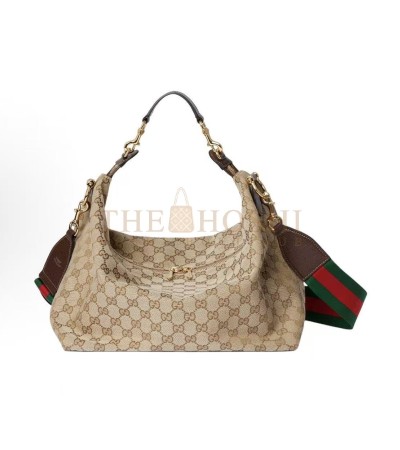 GUCCI BRERA MEDIUM SHOULDER BAG CANVAS BROWN LEATHER MASTER QUALITY